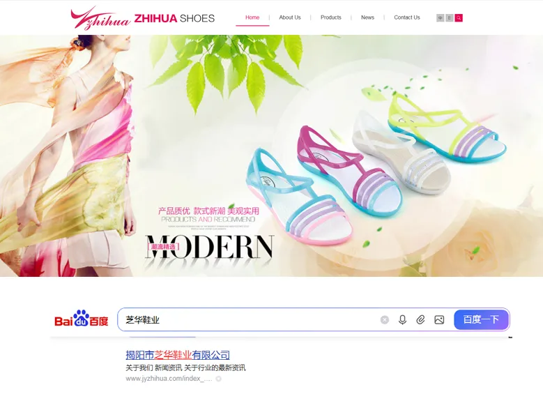 鞋业网站案例